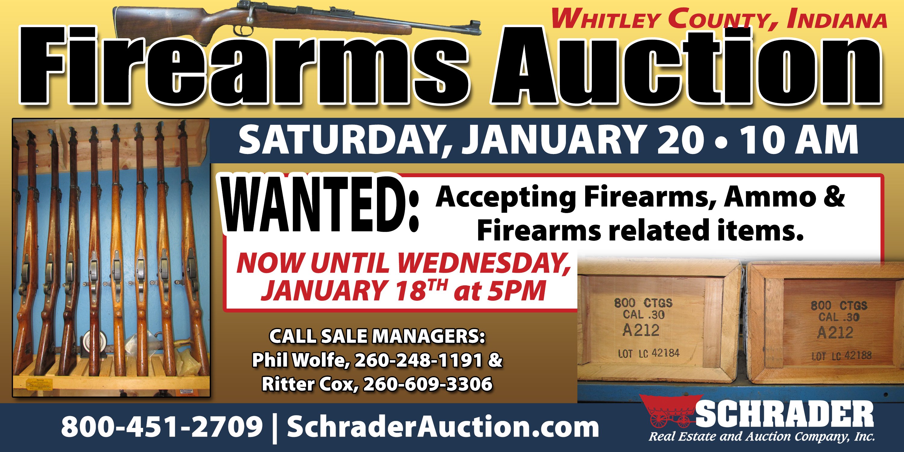 Property photo 1 - LARGE FIREARMS AUCTION IN WHITLEY COUNTY, INDIANA